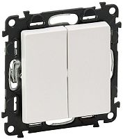 Выключатель без рамки Legrand Valena Life 2-кл. белый картинка